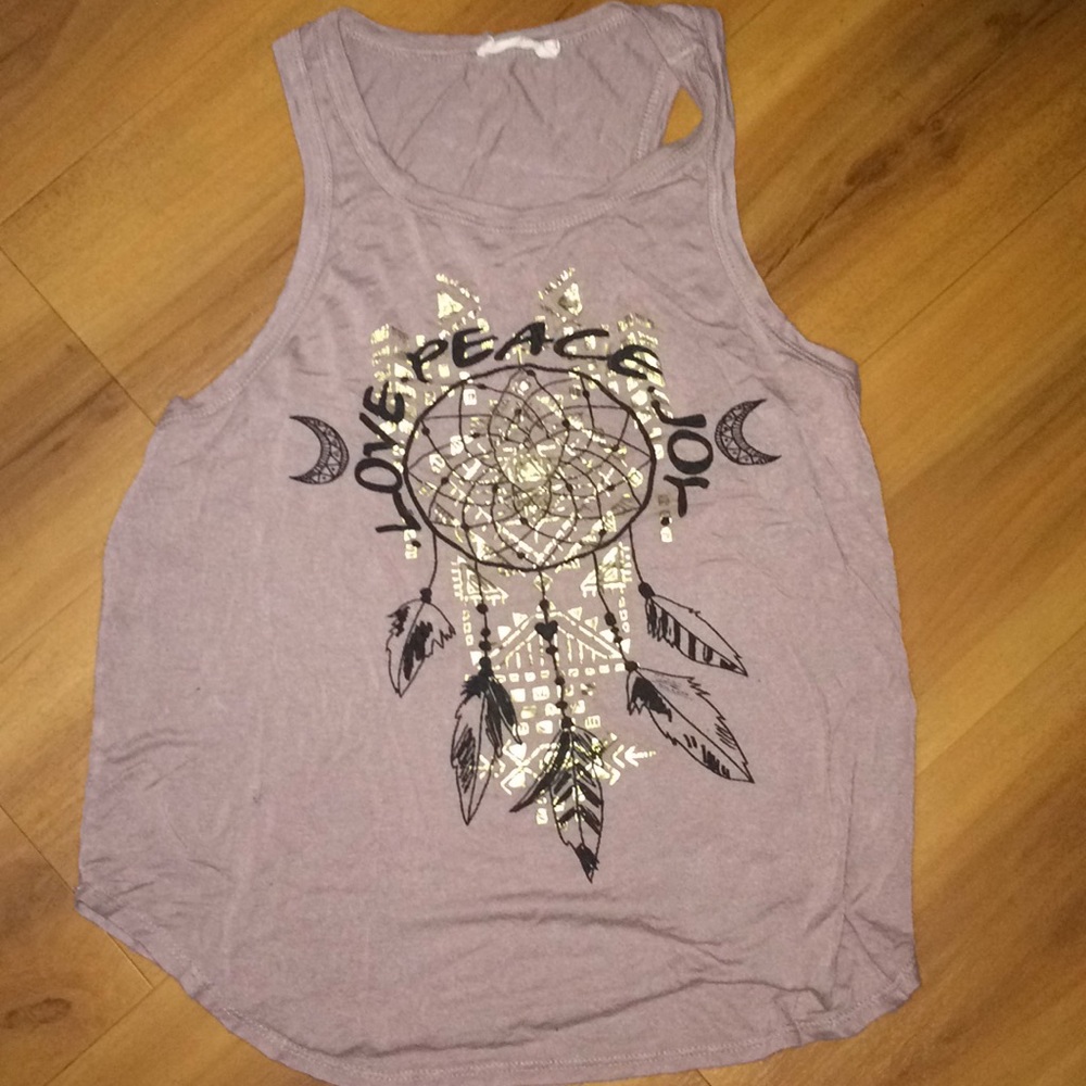 LOVE LAUGH JOY TAN SHIRT